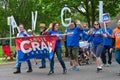 Craig Supporters at Parade Wave to Crowd